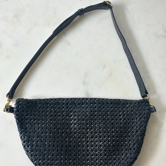 Clare V. Grande Fanny --  Black Woven Zig Zag - Picture 3 of 3